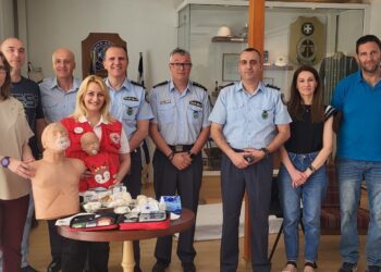 Εκπαίδευση πρώτων βοηθειών στην Διεύθυνση Αστυνομίας Πέλλας