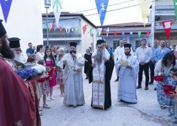 Ο Επίσκοπος Αλμωπίας κ. Στέφανος στην πανήγυρη του Αγίου Λουκά του Ιατρού στα Γιαννιτσά