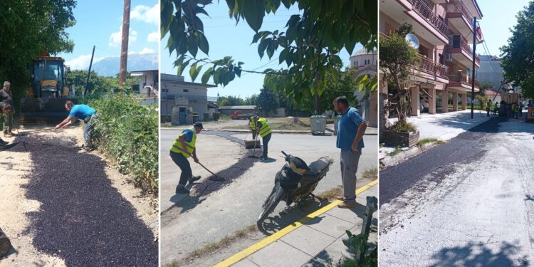 Συνεχίζονται οι παρεμβάσεις ασφαλτόστρωσης σε Κοινότητες του Δήμου Αλμωπίας