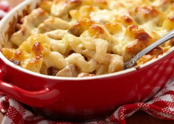 Ζυμαρικά στο φούρνο με κοτόπουλο