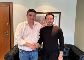 Επίσκεψη του Προέδρου του Εμπορικού Συλλόγου Κρύας Βρύσης στον Δήμαρχο Πέλλας Στ. Φουντουκίδη