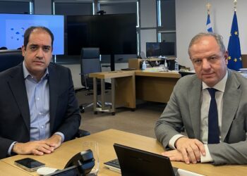 Συνάντηση Δ. Σταμενίτη με τον Υπουργό Κλιματικής Κρίσης και Πολιτικής Προστασίας Γ. Κεφαλογιάννη