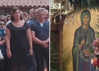 Θρησκευτική κατάνυξη και πλήθος πιστών στον εσπερινό της Αγίας Παρασκευής στην Πετριά Σκύδρας