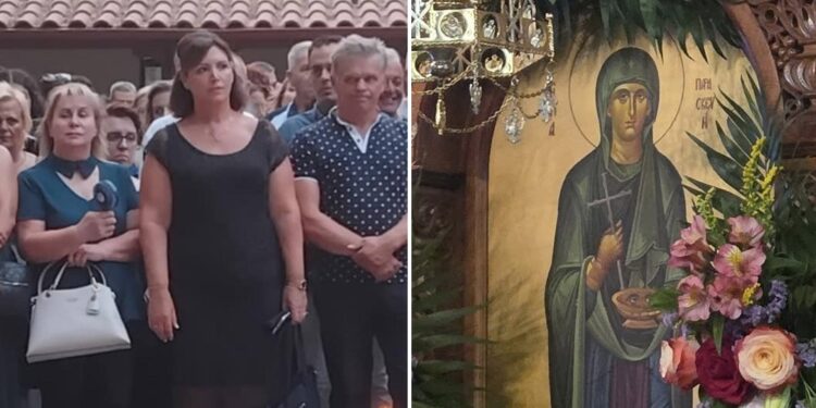 Θρησκευτική κατάνυξη και πλήθος πιστών στον εσπερινό της Αγίας Παρασκευής στην Πετριά Σκύδρας