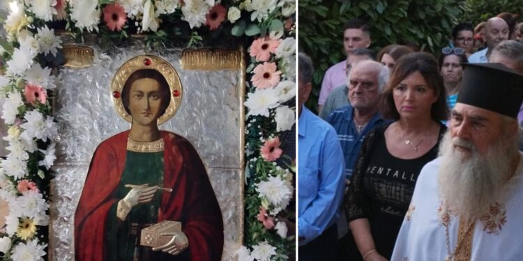 Λαμπρός ο εορτασμός του Αγίου Παντελεήμονα στο Αρσένι Σκύδρας