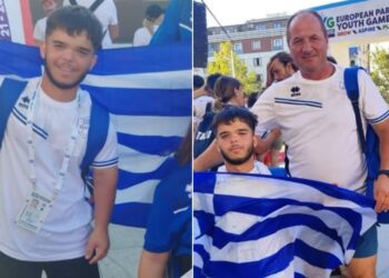 Σήκωσε ψηλά την Ελληνική σημαία ο Σκυδραίος αθλητής Νίκος Ντίσιος