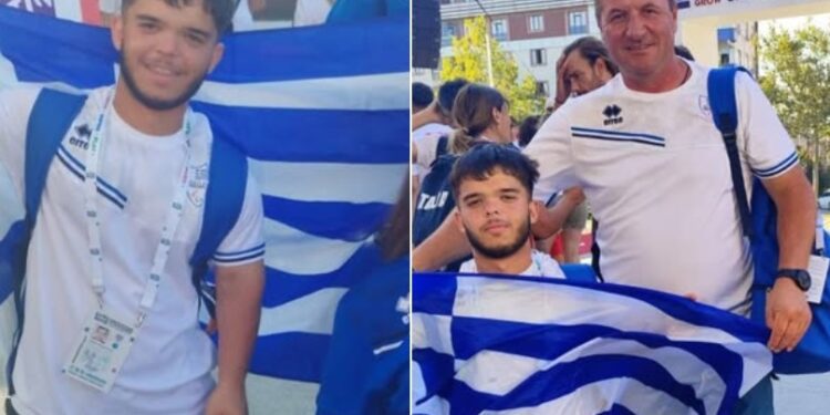 Σήκωσε ψηλά την Ελληνική σημαία ο Σκυδραίος αθλητής Νίκος Ντίσιος