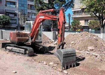 Σε εξέλιξη οι εργασίες για τη μεγάλη αστική ανάπλαση των Γιαννιτσών – Αλλάζει όψη η πλατεία Γκ. Γιώτα