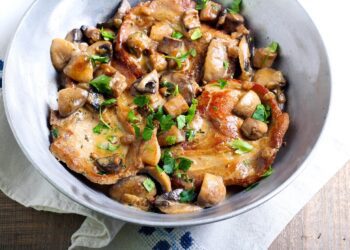 Συνταγή για χοιρινό με μανιτάρια