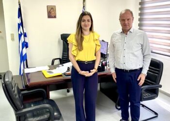 Συνάντηση του Διονύση Σταμενίτη με τη νέα Διοικήτρια του Νοσοκομείου Γιαννιτσών Βασιλική Τραούδα