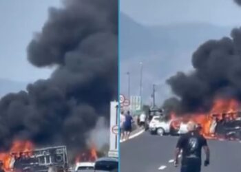 Σοκαριστικό τροχαίο με τρεις νεκρούς στην Εγνατία – Φορτηγό συγκρούστηκε με οχήματα, ξέσπασε φωτιά και απανθρακώθηκαν