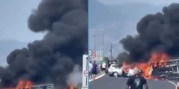 Σοκαριστικό τροχαίο με τρεις νεκρούς στην Εγνατία – Φορτηγό συγκρούστηκε με οχήματα, ξέσπασε φωτιά και απανθρακώθηκαν