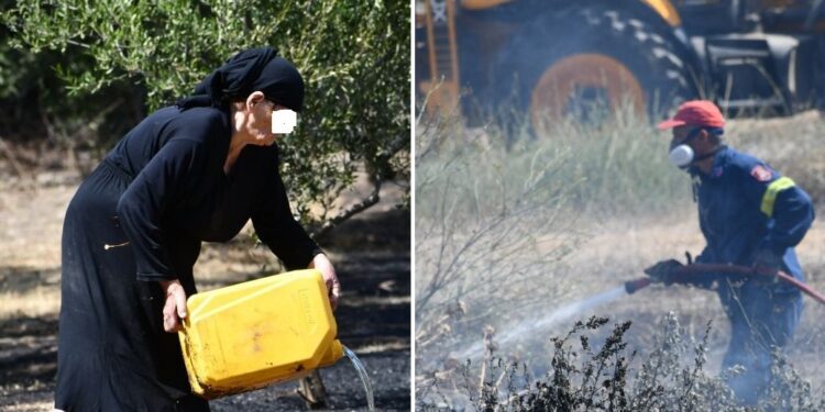 Γαρέφι: Συγκλονιστική η παρουσία πυροσβεστών και κατοίκων στην κατάσβεση της φωτιάς