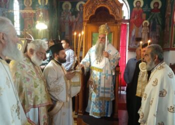 Απόδοση της εορτής της Κοιμήσεως της Θεοτόκου στην Φούστανη Αλμωπίας