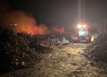 Φωτιά σε σκουπιδότοπο στην Μηλιά Αλμωπίας