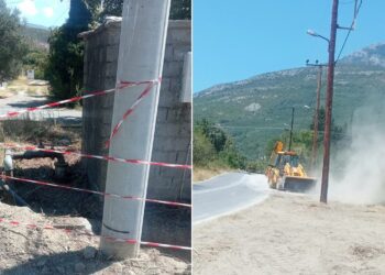 Κατασκευή εξωτερικού αγωγού ύδρευσης στη Φούστανης Αλμωπίας