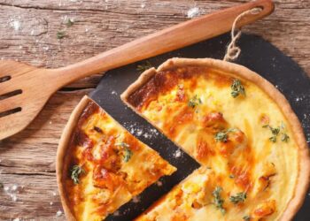 Συνταγή για ανοιχτή κασερόπιτα με δυόσμο