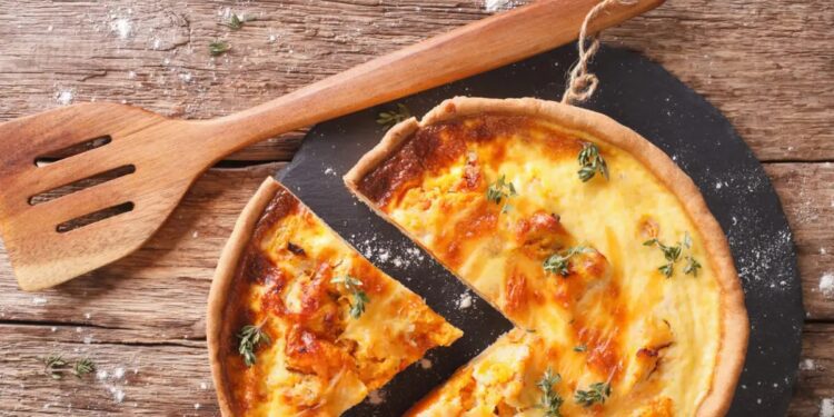 Συνταγή για ανοιχτή κασερόπιτα με δυόσμο