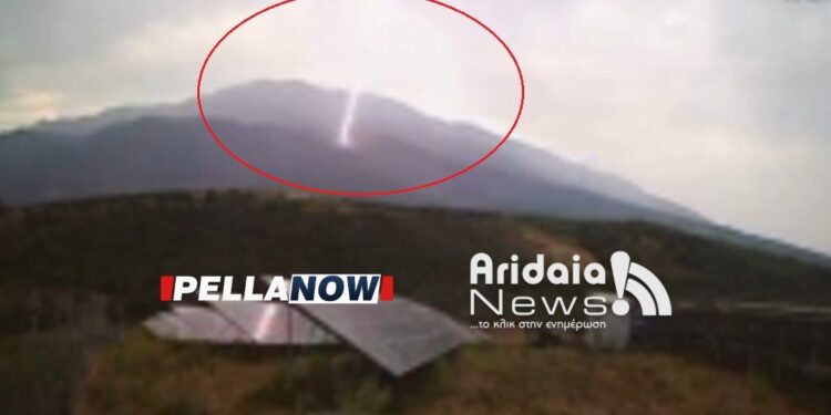 Ο κεραυνός που είχε «χτυπήσει» το όρος Πάικο τον Ιούλιο του 2024 – Ένα αποκλειστικό βίντεο με χιλιάδες views