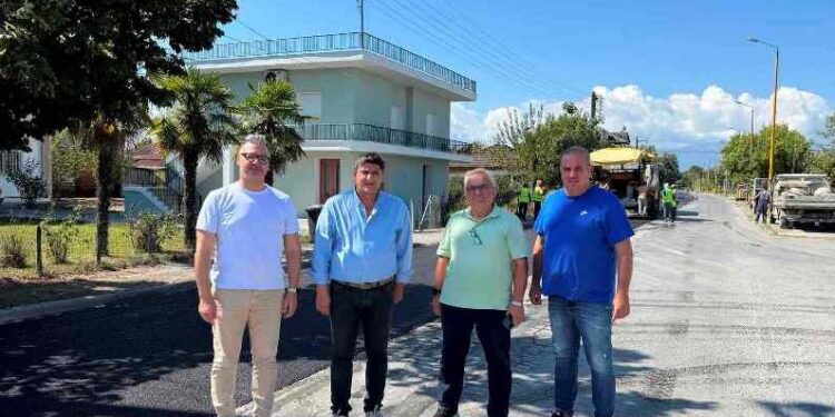 Έργα ασφαλτόστρωσης στον περιφερειακό δρόμο Κρύας Βρύσης