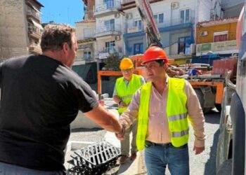 Γιαννιτσά: Προχωρούν τα έργα αστικής ανάπλασης – Επιθεώρηση από τον Δήμαρχο Πέλλας Στ. Φουντουκίδη