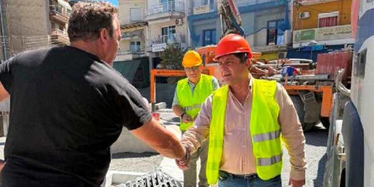 Γιαννιτσά: Προχωρούν τα έργα αστικής ανάπλασης – Επιθεώρηση από τον Δήμαρχο Πέλλας Στ. Φουντουκίδη