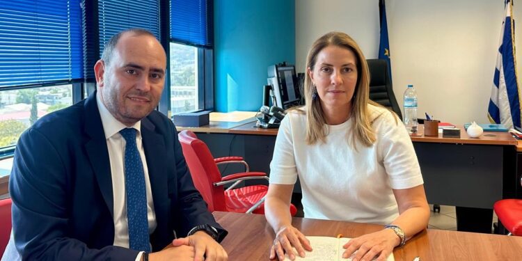 Συνάντηση Λάκη Βασιλειάδη με την Γενική Γραμματέα Ενωσιακών Πόρων & Υποδομών