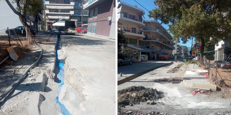 Αριδαία: Ξεκίνησαν οι εργασίες στο κέντρο της πόλης για την αντικατάστασης του δικτύου ύδρευσης