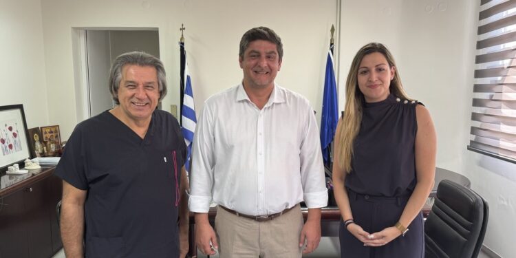 Συνάντηση του Δημάρχου Πέλλας με τη νέα Αν. Διοικήτρια της Νοσοκομειακής Μονάδας Γιαννιτσών