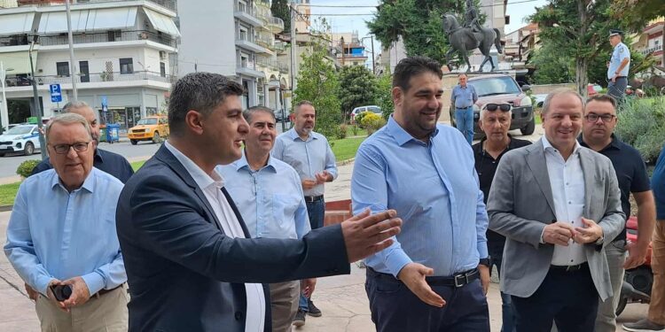 Επίσκεψη Θ. Λιβάνιου στο Δήμο Πέλλας: Στο επίκεντρο η κατασκευή του Μουσικού Σχολείου και του Κολυμβητηρίου στα Γιαννιτσά