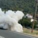 Άψαλος: Φορτηγάκι τυλίχθηκε στους καπνούς
