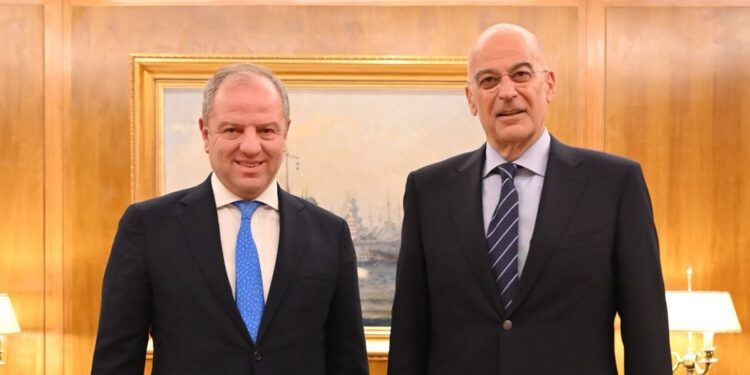 Συνάντηση του Δ. Σταμενίτη με τον Υπουργό Άμυνας Ν. Δένδια για την κατασκευή στρατιωτικής γέφυρας στο Αρσένι Σκύδρας