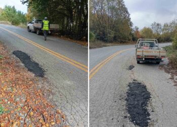 Δήμος Αλμωπίας: Εργασίες αποκατάστασης στον δρόμο Κερασιάς – χιονοδρομικού κέντρου Καϊμακτσαλάν