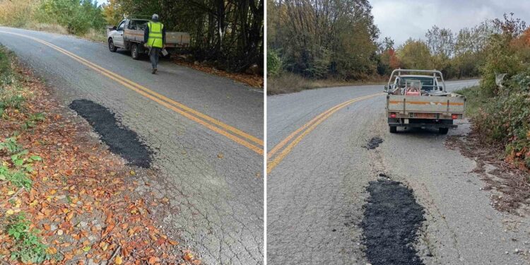 Δήμος Αλμωπίας: Εργασίες αποκατάστασης στον δρόμο Κερασιάς – χιονοδρομικού κέντρου Καϊμακτσαλάν