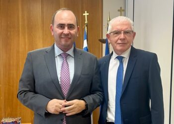 Συνάντηση Λ. Βασιλειάδη με τον Πρόεδρο του ΕΛΓΑ: «Ανάγκη άμεσης ρευστότητας, δίκαιων και γρήγορων πληρωμών για τους πληγέντες αγρότες»