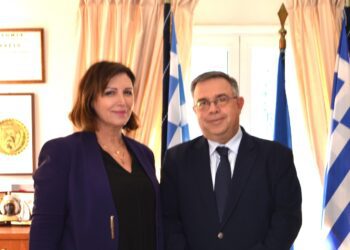 Συνάντηση της Δημάρχου Σκύδρας Κ. Ιγνατιάδου με τον Γραμματέα της Αποκεντρωμένης Διοίκησης Μακεδονίας – Θράκης Δ. Γαλαμάτη