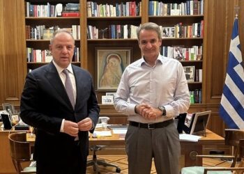 Συνάντηση του Διονύση Σταμενίτη με τον Πρωθυπουργό Κυριάκο Μητσοτάκη