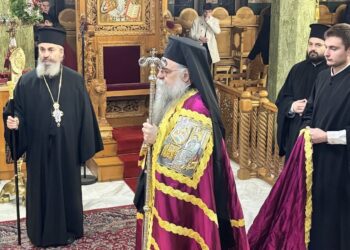 Η Χριστουγεννιάτικη λειτουργία στον Ι.Ν. Αγίων Νικάνδρου και Ιωαννικίου Αριδαίας