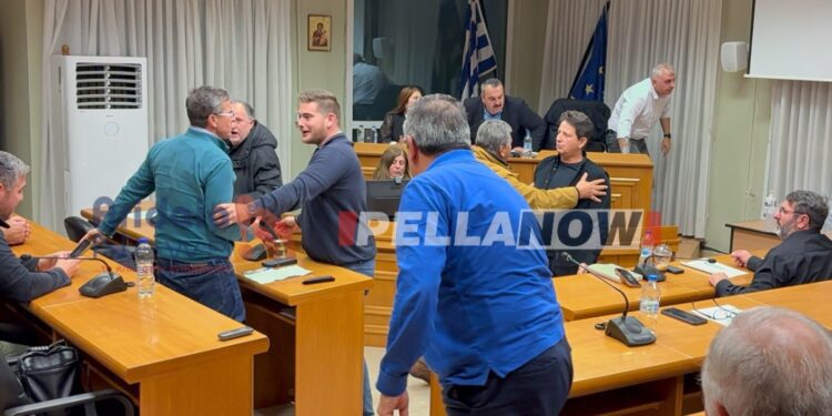 Αλμωπία: Πρώην Δήμαρχος παραλίγο να πιαστεί στα χέρια με Αντιδήμαρχο – Δείτε το αποκλειστικό βίντεο