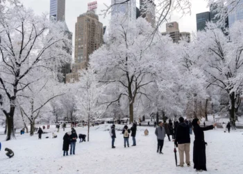Στα λευκά ντύθηκε η Νέα Υόρκη – Μαγευτικές εικόνες από το πρώτο χιόνι στο Central Park