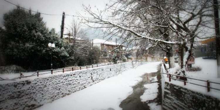 Χειμωνιάτικο σκηνικό σε Αλμωπία και Έδεσσα – Έρχονται χιόνια στην Αριδαία