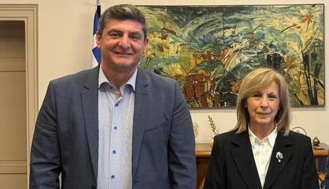 Συνάντηση εργασίας του Δημάρχου Πέλλας Στ. Φουντουκίδη με την Περιφερειάρχη Κεντρ. Μακεδονίας Αθ. Αηδονά