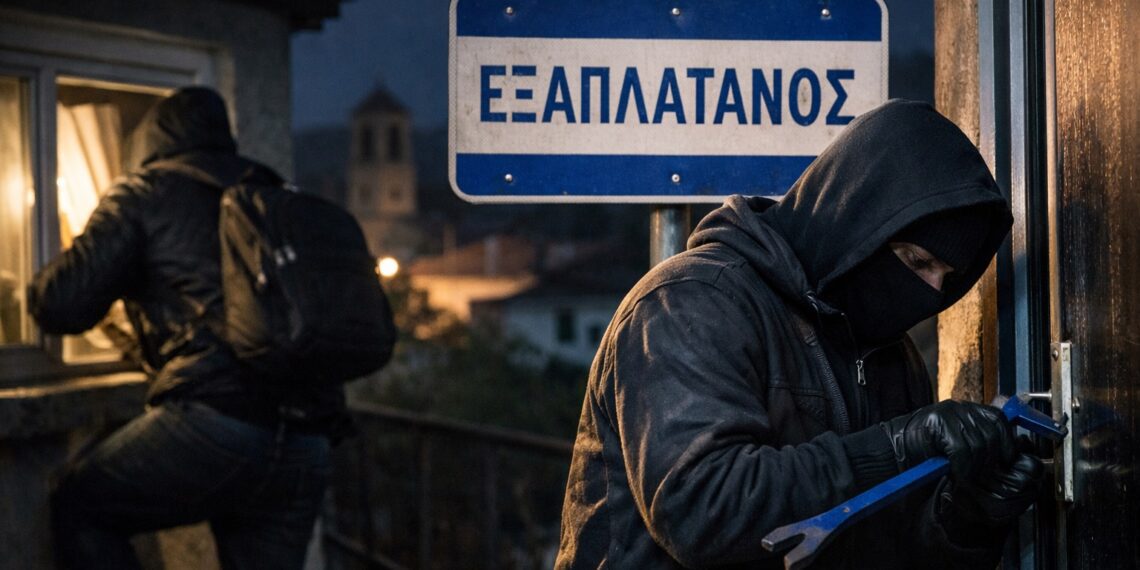 Μπαράζ διαρρήξεων στον Εξαπλάτανο – Αναστατωμένοι οι κάτοικοι