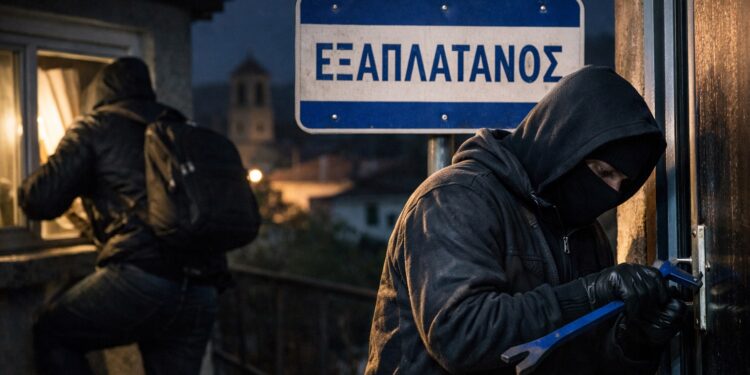 Μπαράζ διαρρήξεων στον Εξαπλάτανο – Αναστατωμένοι οι κάτοικοι