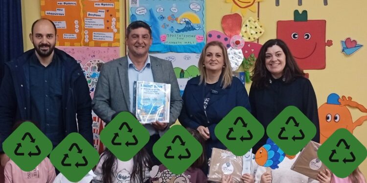 Ο Δήμαρχος Πέλλας στο 11ο Νηπιαγωγείο Γιαννιτσών για το πρόγραμμα “Plastic Clever Schools”