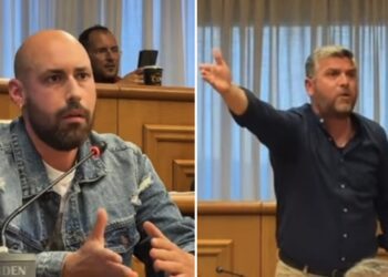 «Σε λίγο θα φοβόμαστε μη φάμε ξύλο!»: Χαμός στο Δημοτικό Συμβούλιο Αλμωπίας με την κόντρα Σαμαρά – Χατζηγιαννίδη