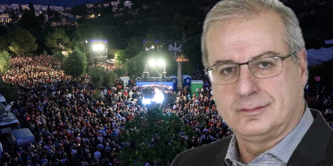 Δυναμικό παρών του Γιάννη Σηφάκη στην ιδρυτική εκδήλωση του νέου κόμματος Τσίπρα