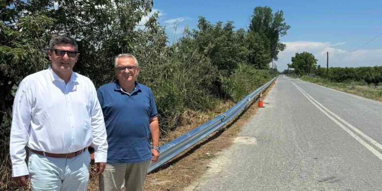 Στηθαία ασφαλείας στο οδικό δίκτυο του Δήμου Πέλλας