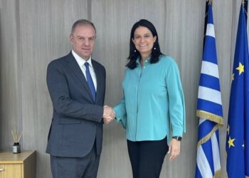 Συνάντηση Δ. Σταμενίτη με την Υπουργό Εργασίας Ν. Κεραμέως