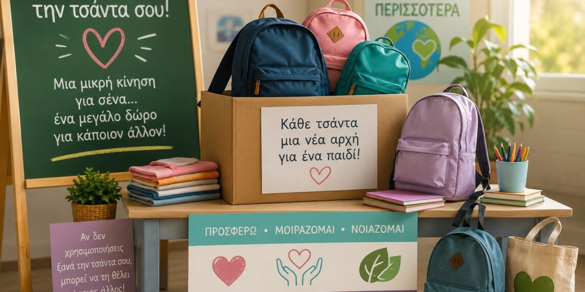 «Χάρισε την τσάντα σου»: Η συγκινητική πρωτοβουλία μαθητών και γονέων στην Αριδαία που αξίζει να γίνει πανελλαδικό παράδειγμα